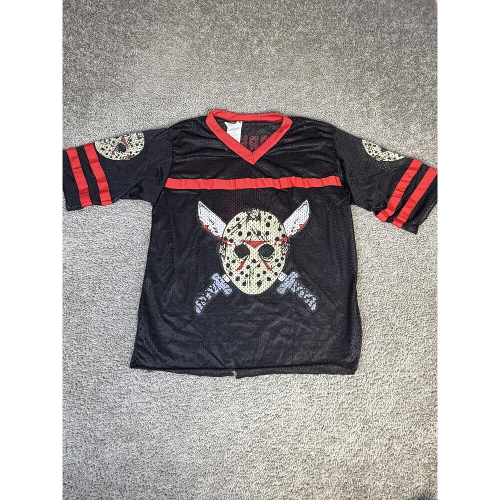 Friday The 13th Shirt Mens Small Black Jason Voorhees Hockey Jersey